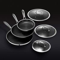 HexClad Hybrid Fry Pan Set